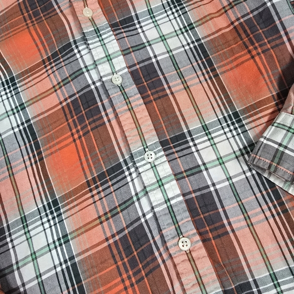 Ralph Lauren | Youth Boys Classic Fit 100% Cotton Plaid Button Down Shirt - Picture 13 of 16